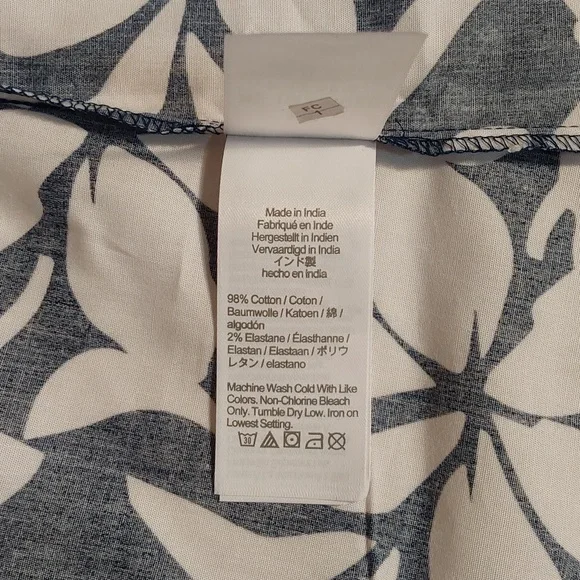 Sleeveless pineapple cotton poplin shirt in signature fit, J Crew - Picture 5 of 5